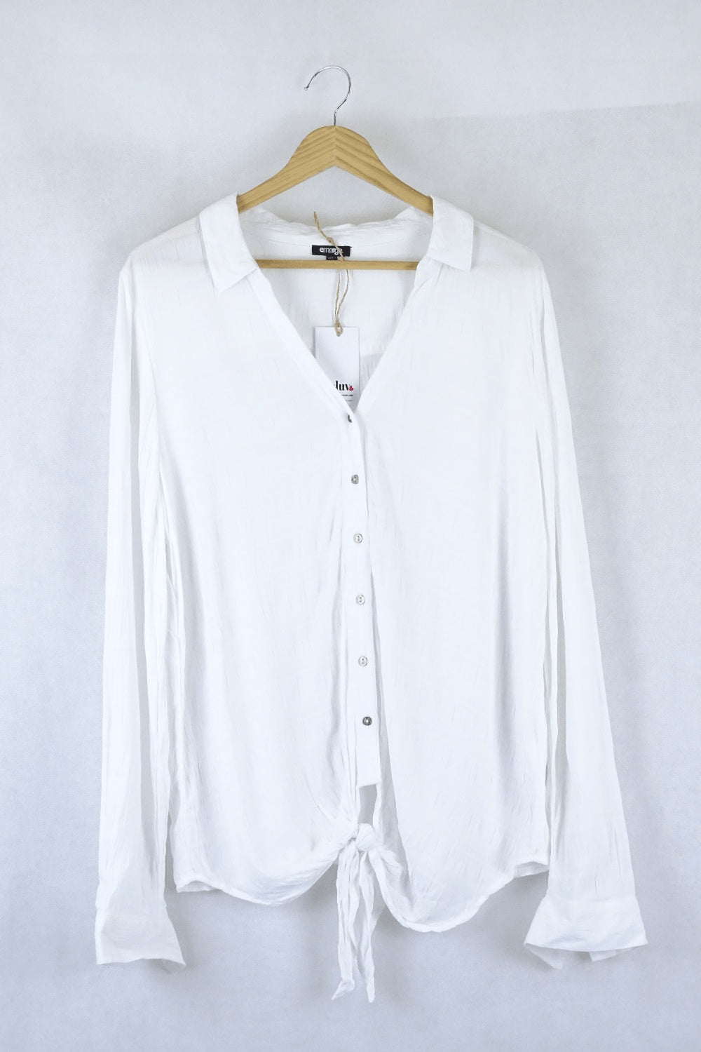 Emerge White Shirt With Tie 16