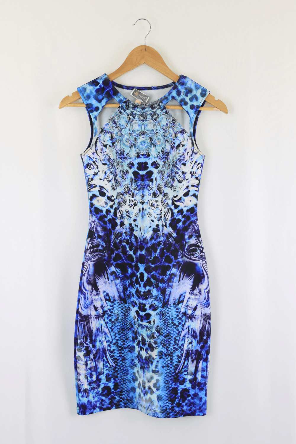 Lipsy London Blue Floral Short Dress 8 - Reluv Clothing Australia