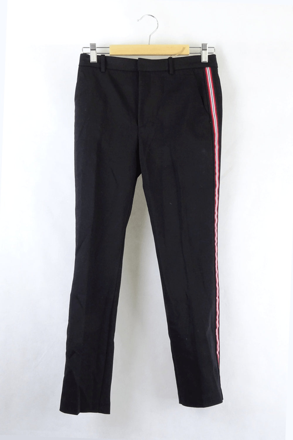 Zara Basic Black  Side Striped Pants S