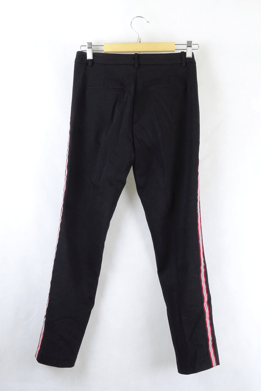 Zara Basic Black  Side Striped Pants S