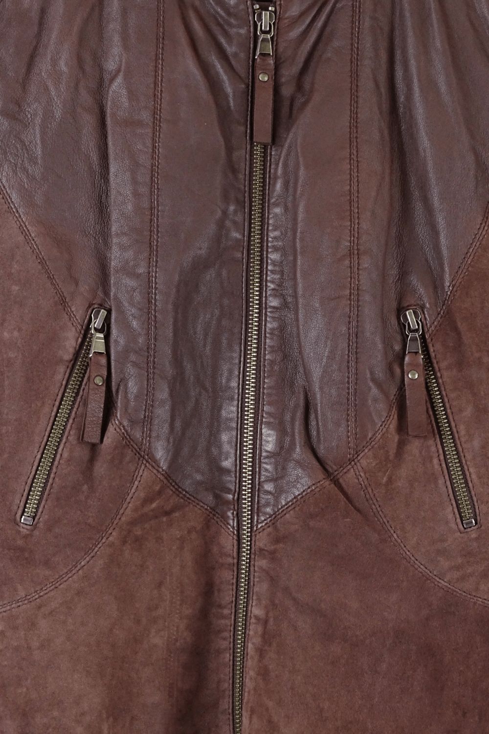 Max &amp; Co Brown Suede Leather Jacket 8
