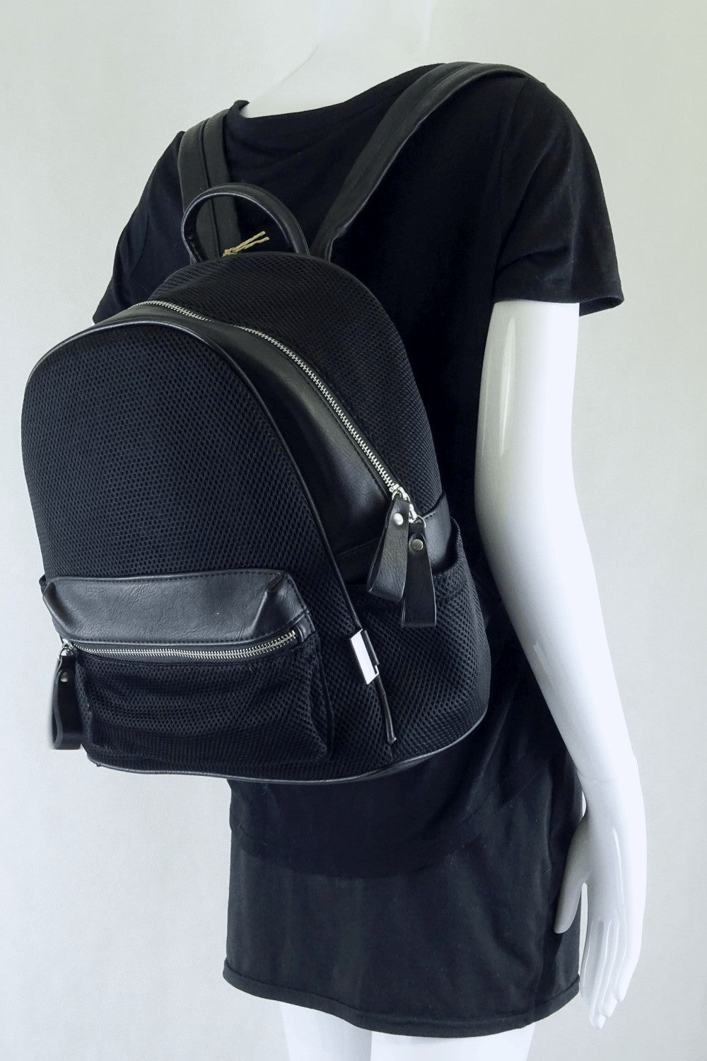 Black Mesh Backpack