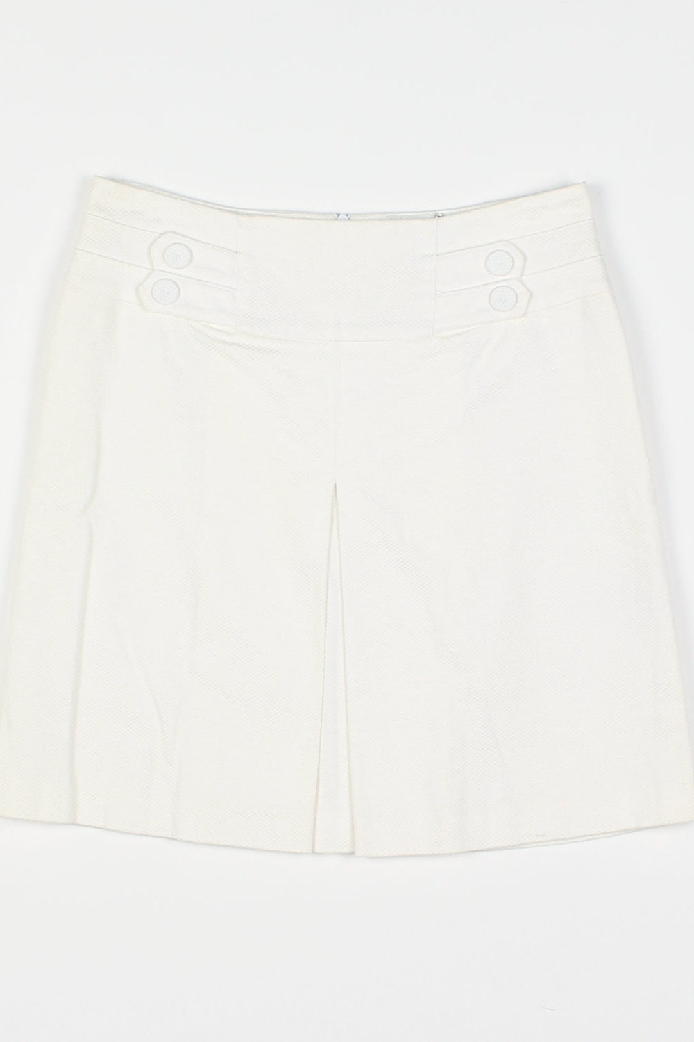 Review White Textured Mini Skirt 8