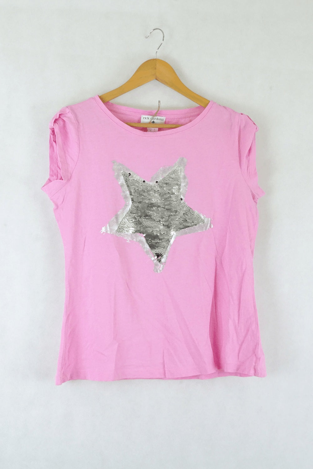 Rick Cardona Pink Sequined Tee Shirt 14
