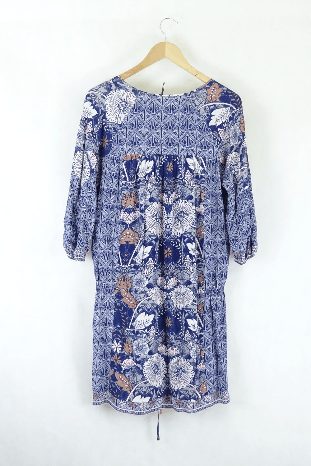 Grab Denim Floral Dress 8