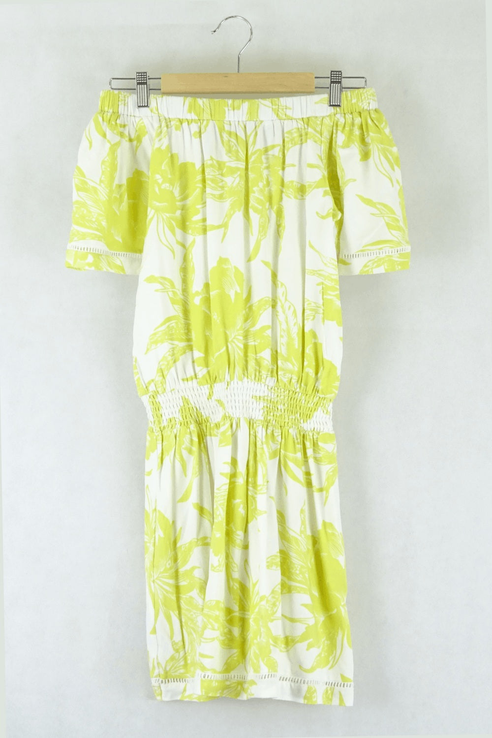 Wish Yellow Floral Dress XS