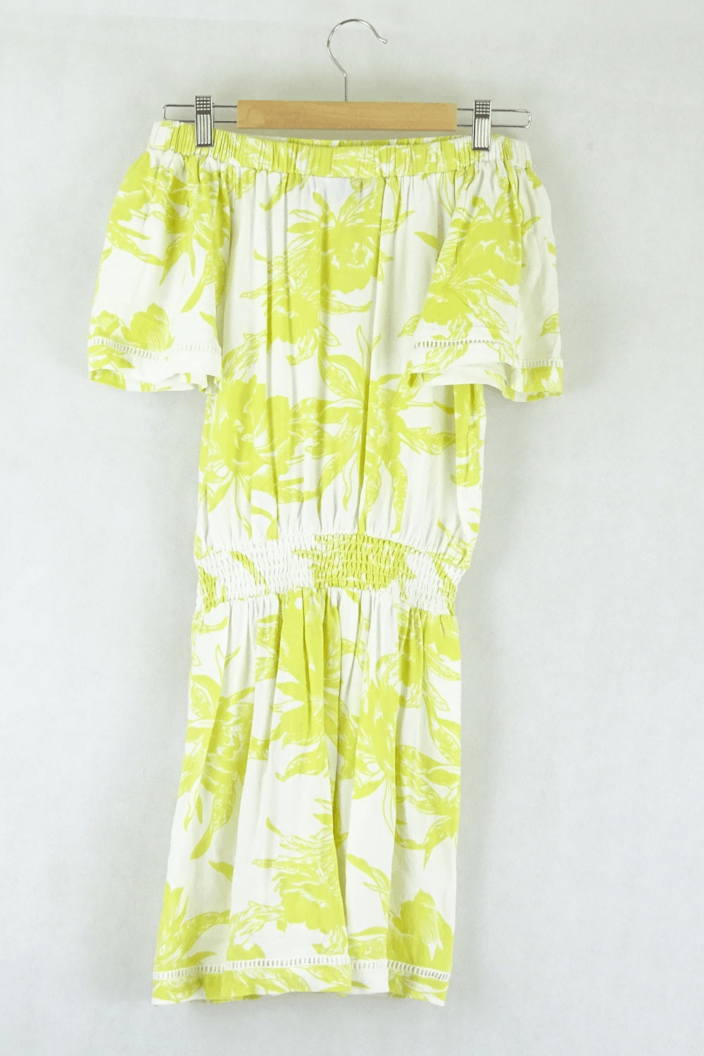 Wish Yellow Floral Dress XS