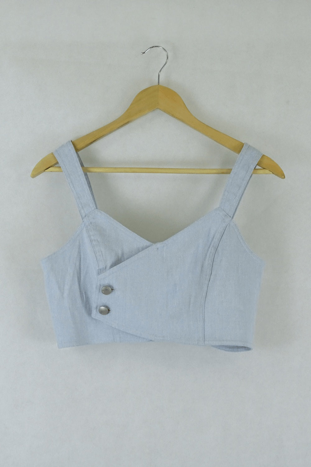 One More Light Blue Crop Top M