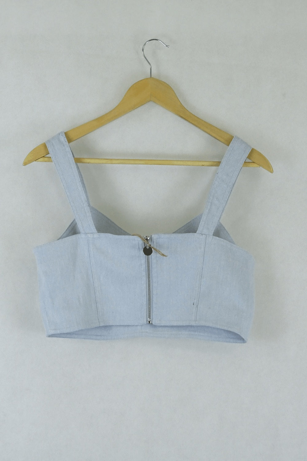 One More Light Blue Crop Top M