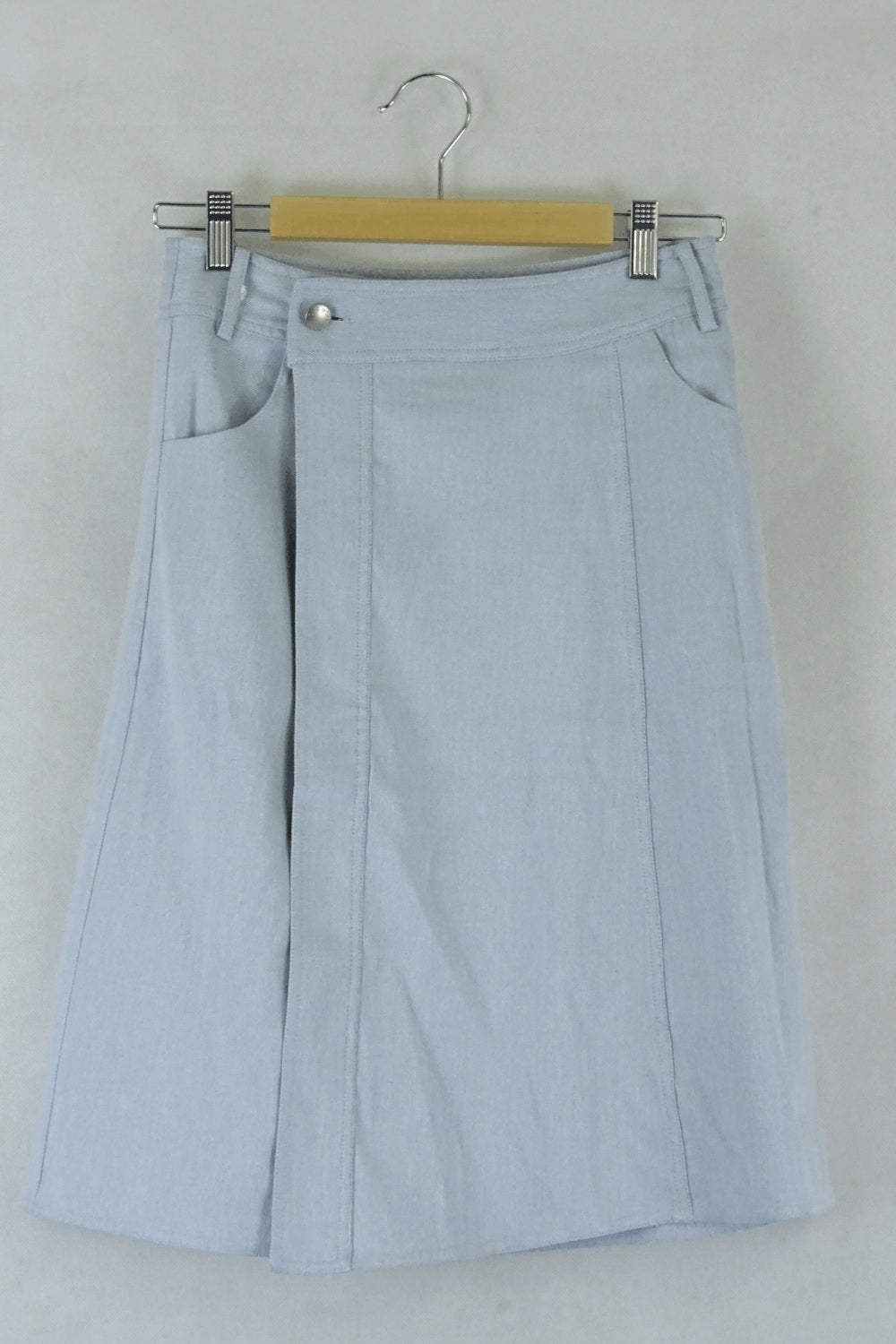 One More Light Blue A Line Skirt M