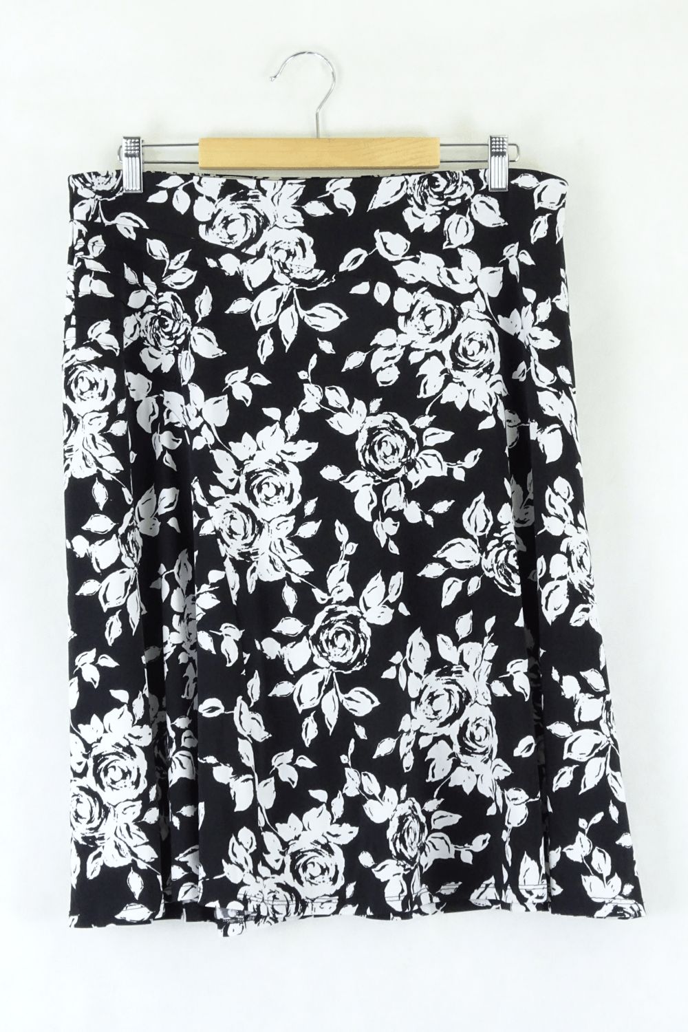 Dianna Ferrari Floral Black And White Skirt L