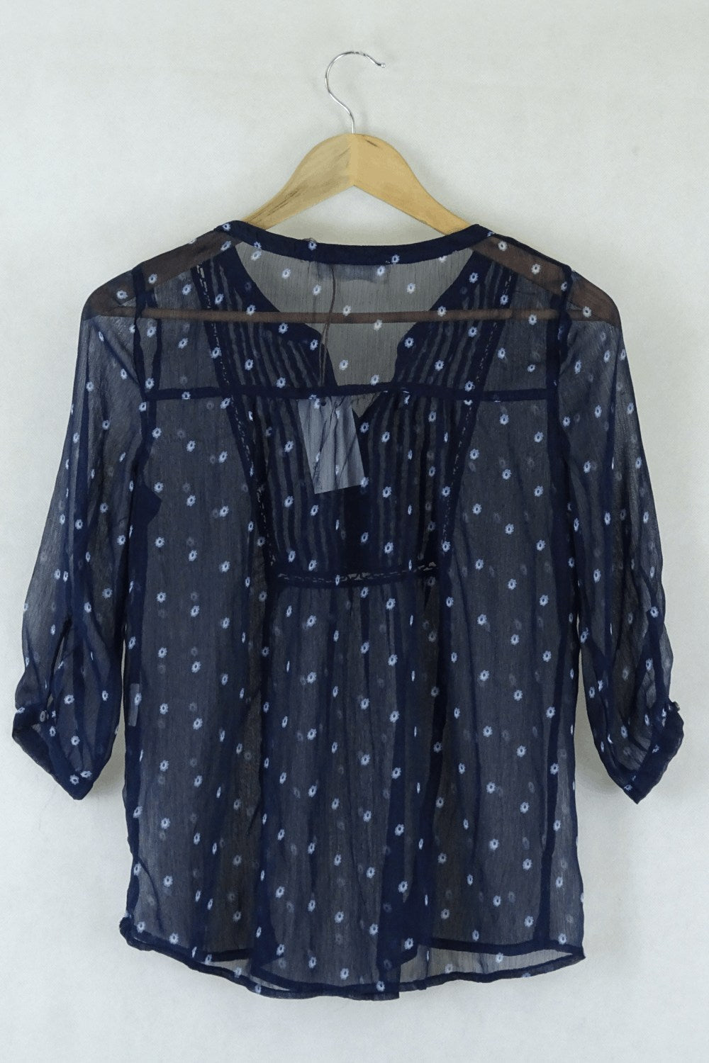 Abercrombie And Fitch Navy Floral Blouse XS