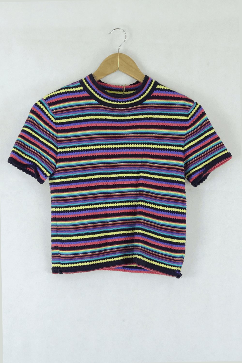 Zara Striped Colourful Knit Top S