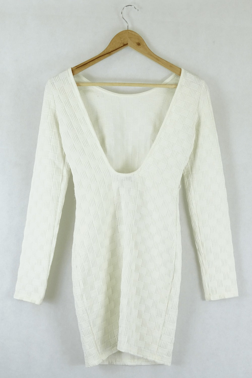 Topshop White Long Sleeve Dress 6