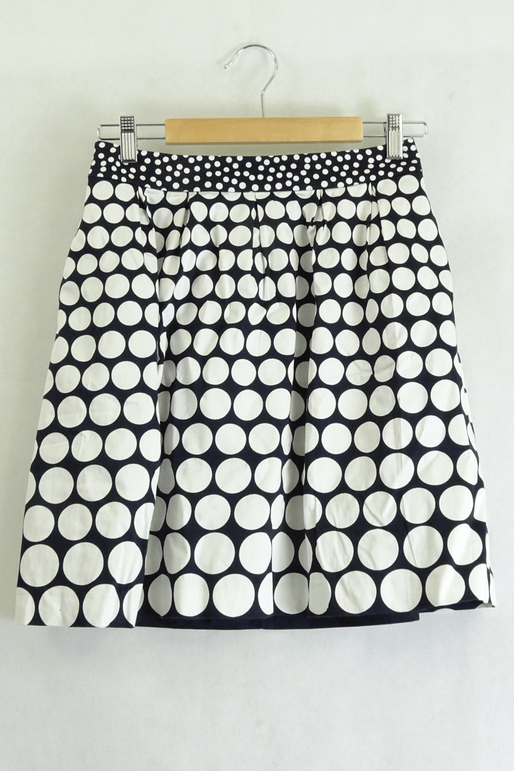 Jigsaw Black And White Polka Dot Skirt 8