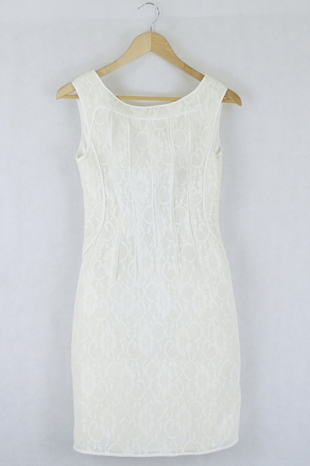 Phase Eight Cream Lace Cocktail Dress 8