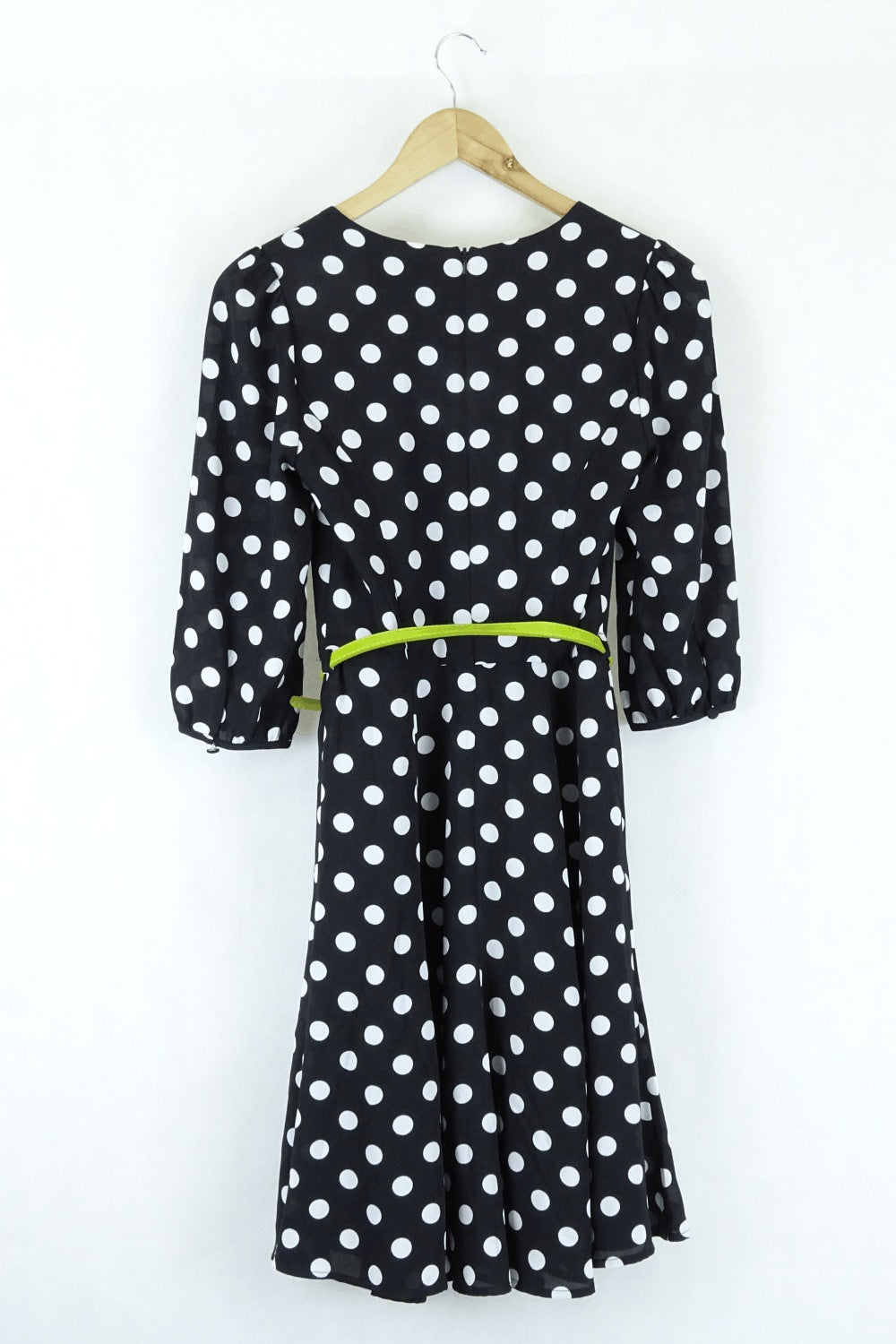 Review Polka Dot Black Dress 6
