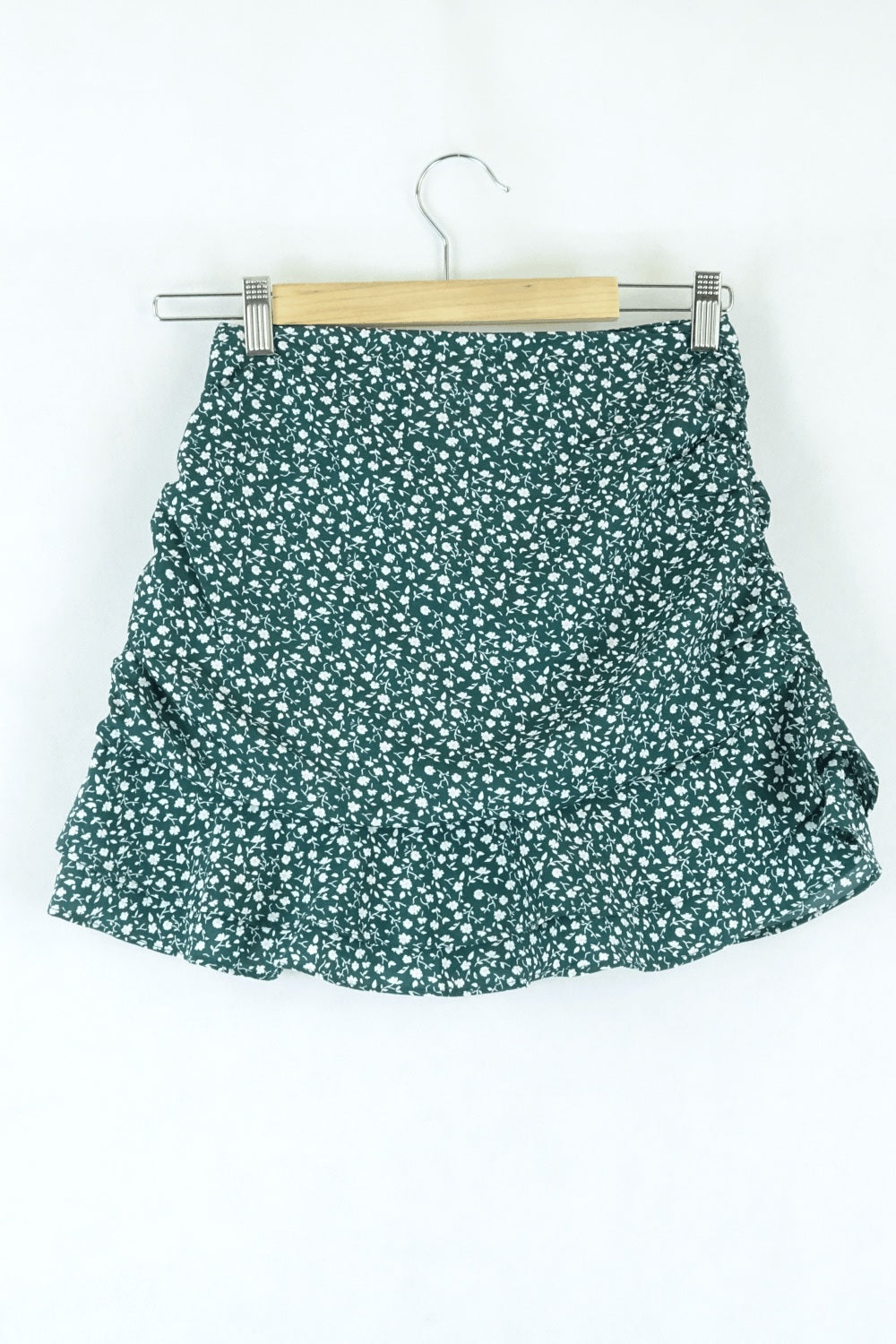 Glassons Green Floral Skirt 8