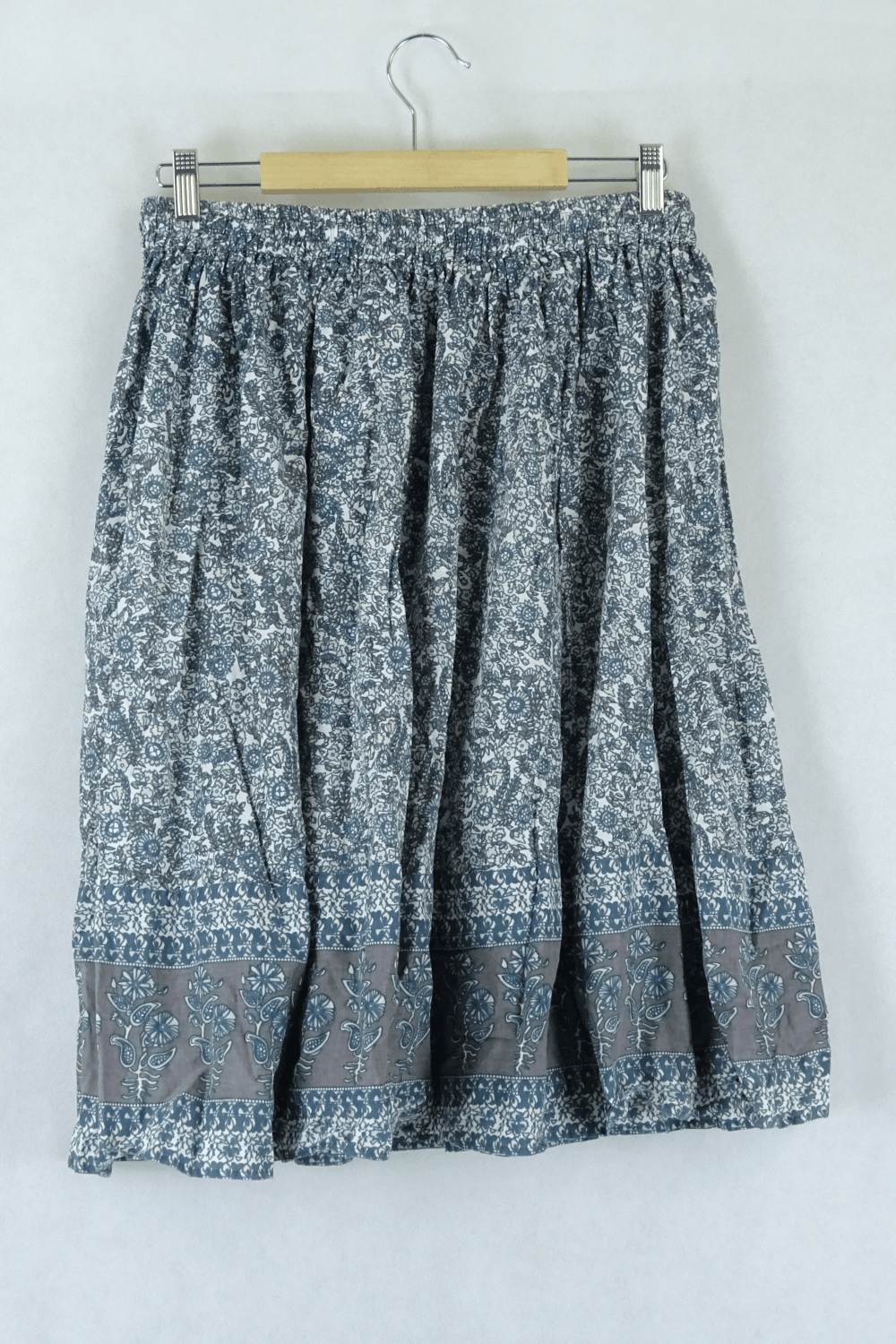 Fabrik Blue Floral Skirt 3 ( AU 8 - 10)