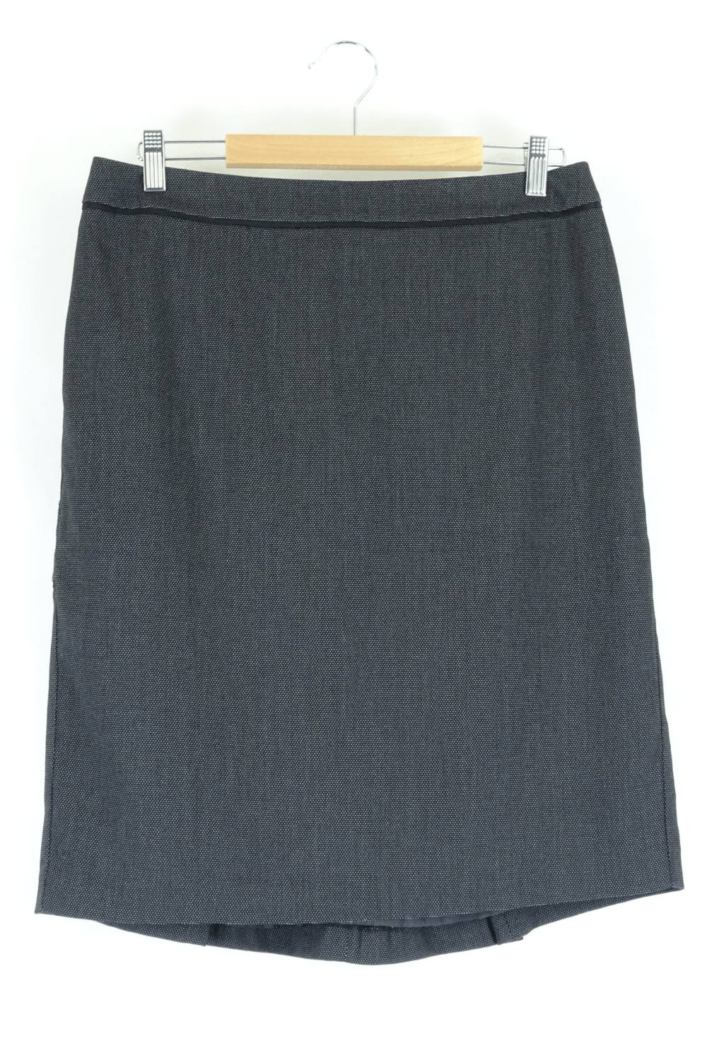 Jacquie Black Patterned Pencil Skirt 12