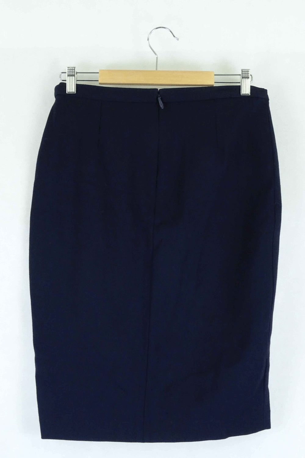 Laura Ashley Navy Pencil Skirt 10