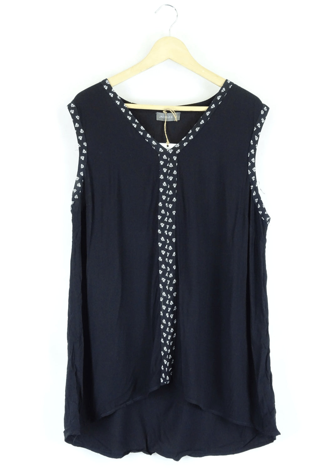 Jacqui E Black Sleeveless Blouse 18