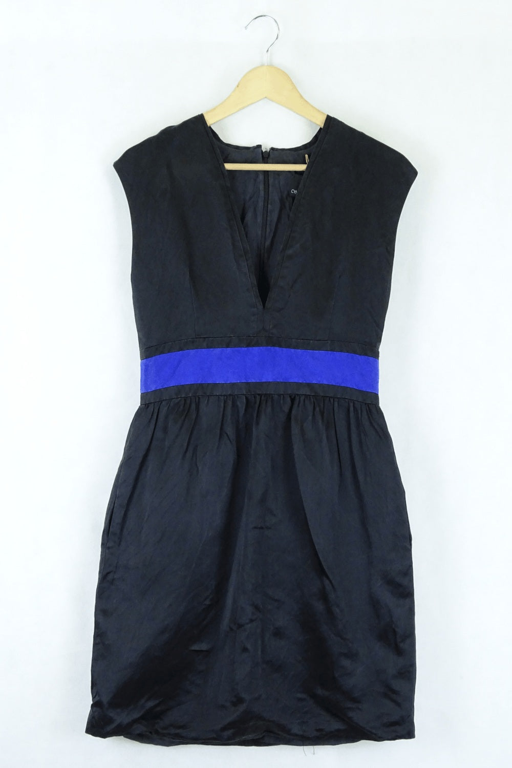 Cynthia Rowley Black And Blue Dress 6