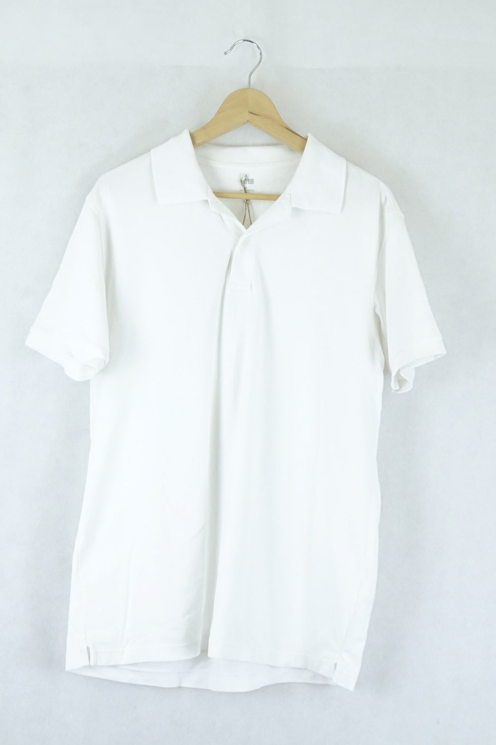 Uniqlo White Polo Shirt L