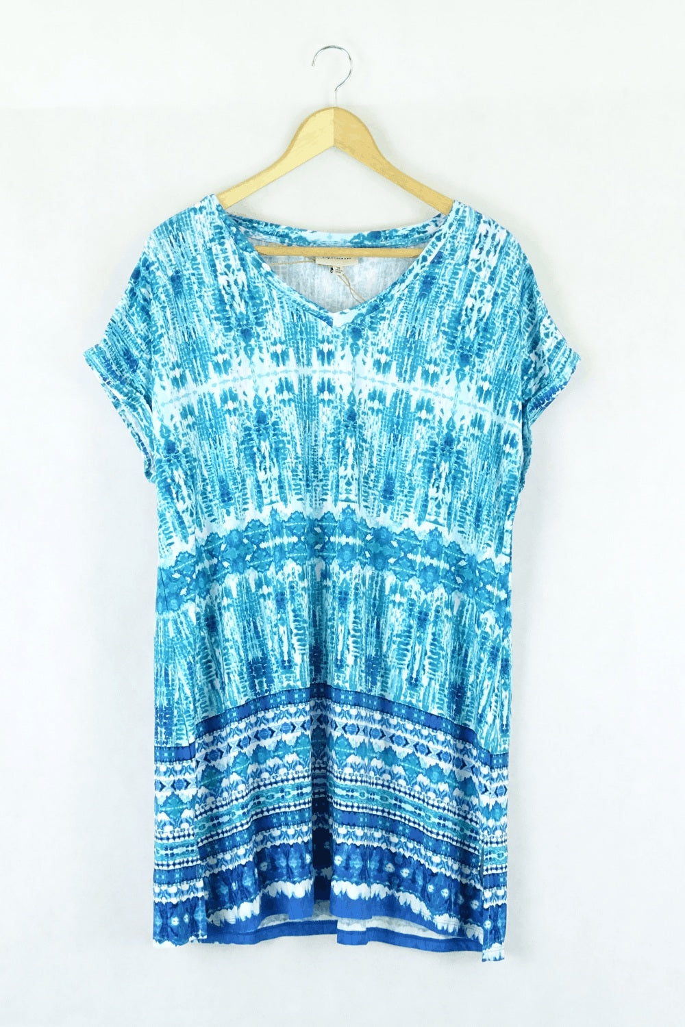 Autograph Blue and White Printed Blouse 14