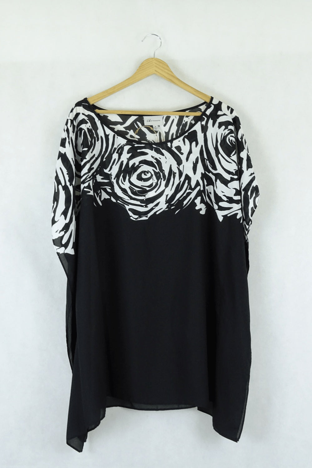 Autograph Sheer Black and White Blouse 14