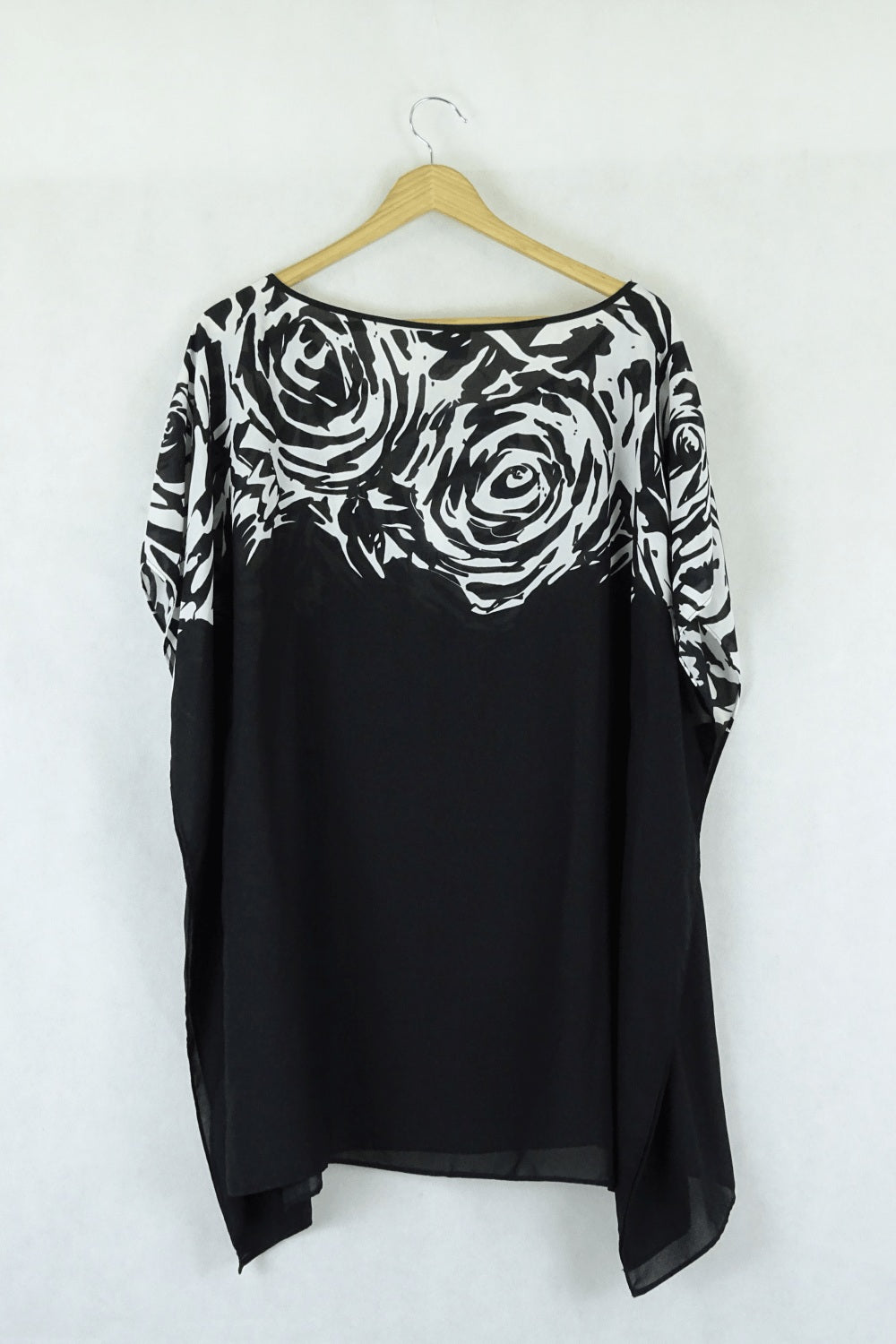 Autograph Sheer Black and White Blouse 14
