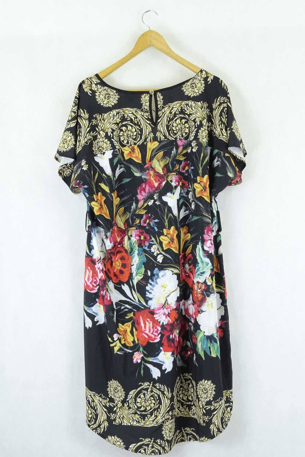 City Chic Multi-Coloured Floral Printed Tunic Dress S
