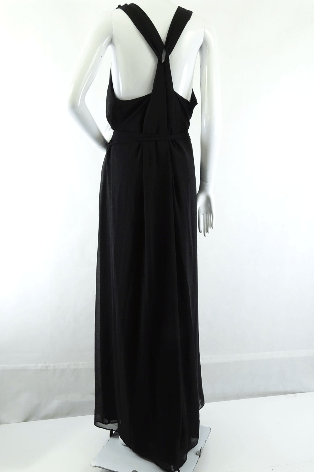 City Chic Black Maxi Halter Dress M