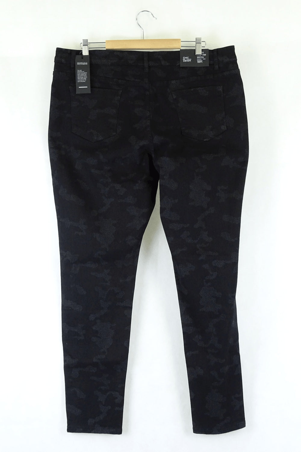 City Chic Black Camo Jeans 18R ( RRP $99.95)
