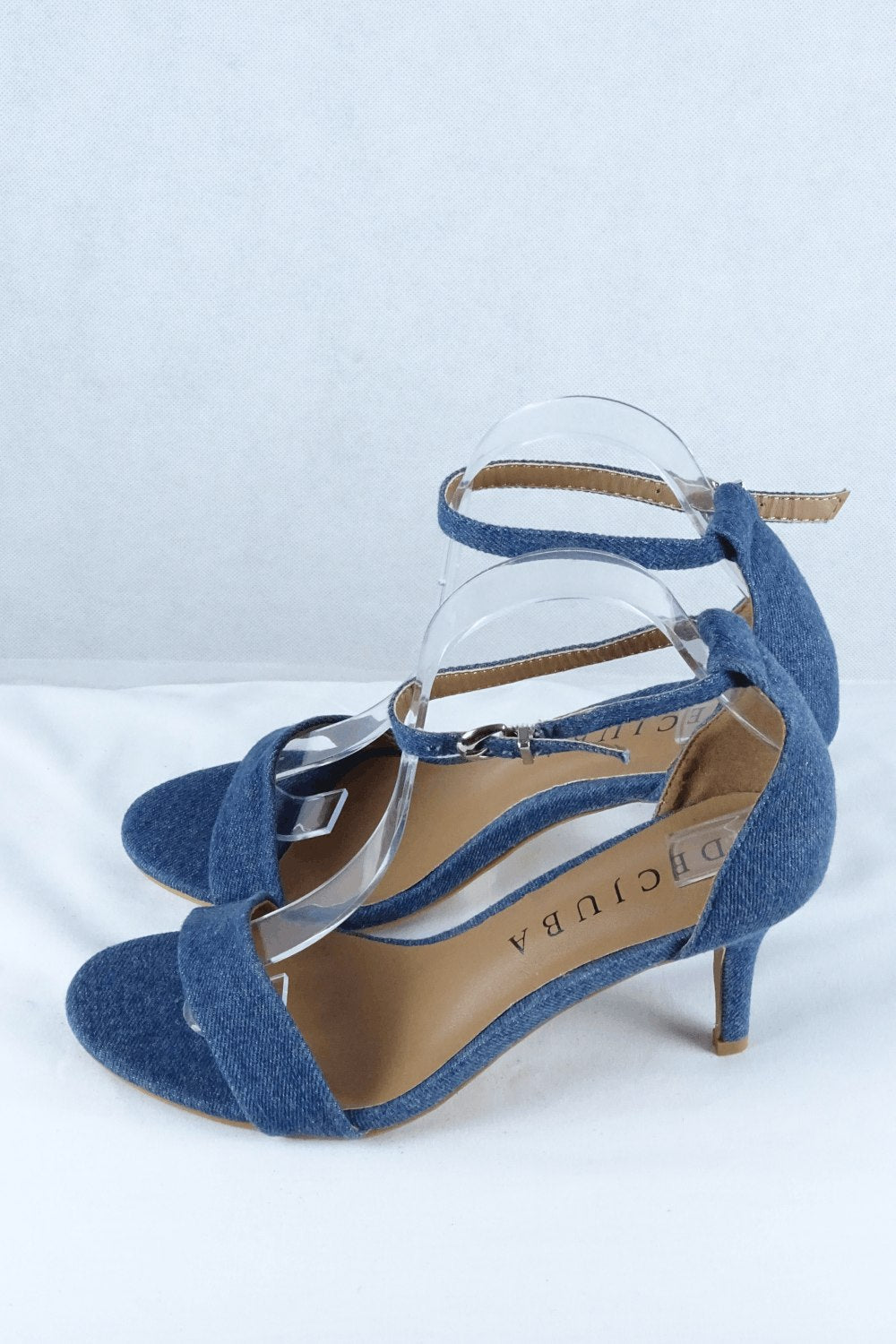 Decjuba Blue Strappy Heels 9 AU