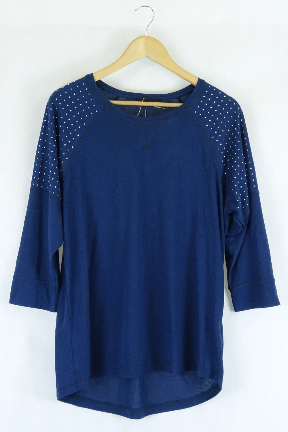 Next Long Sleeve Blue Top With Studs 16