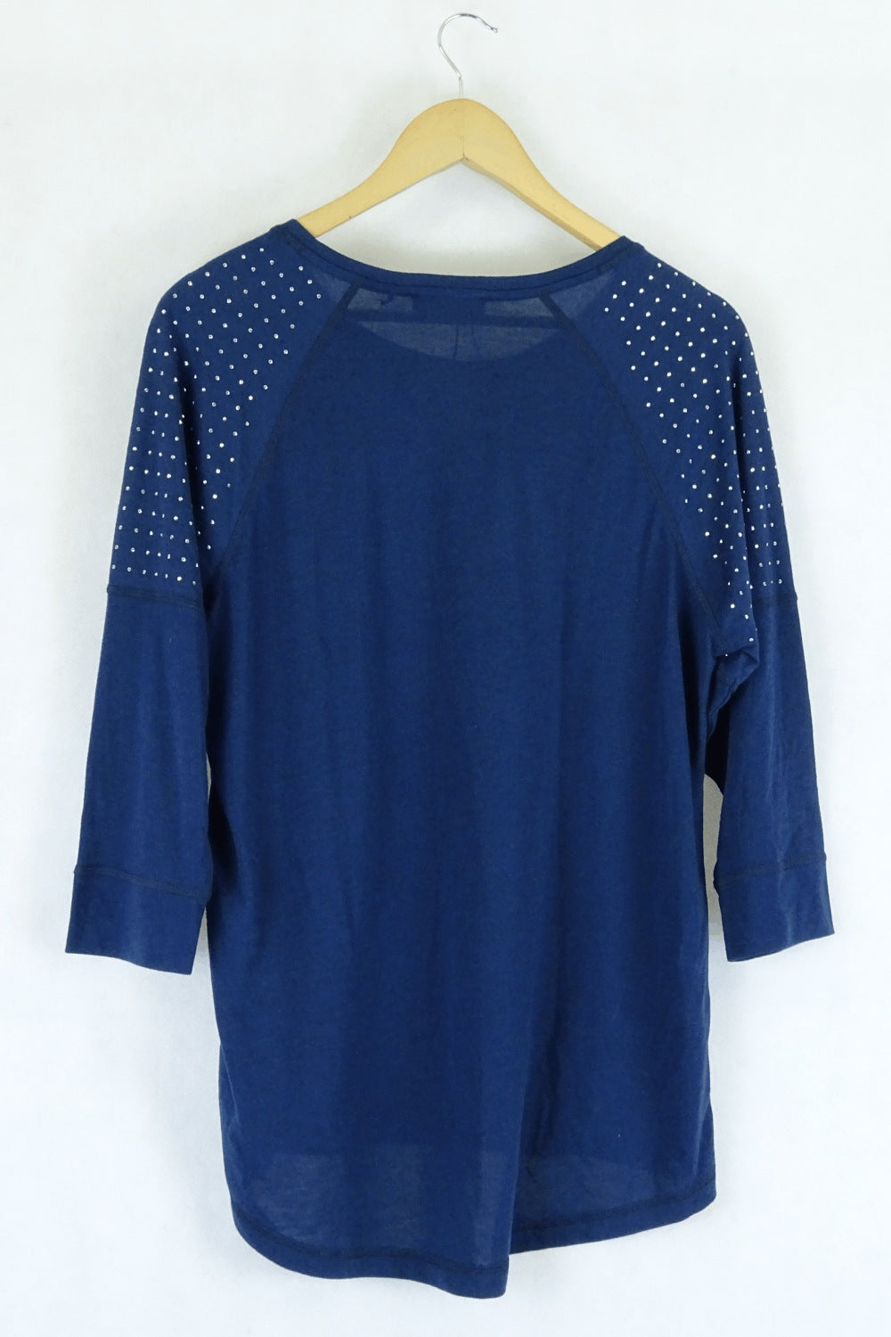 Next Long Sleeve Blue Top With Studs 16