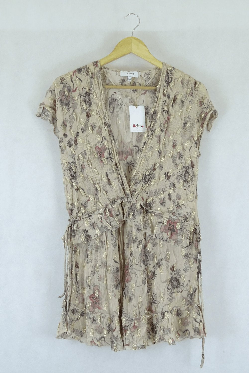 Reiss Beige Floral Dress 10