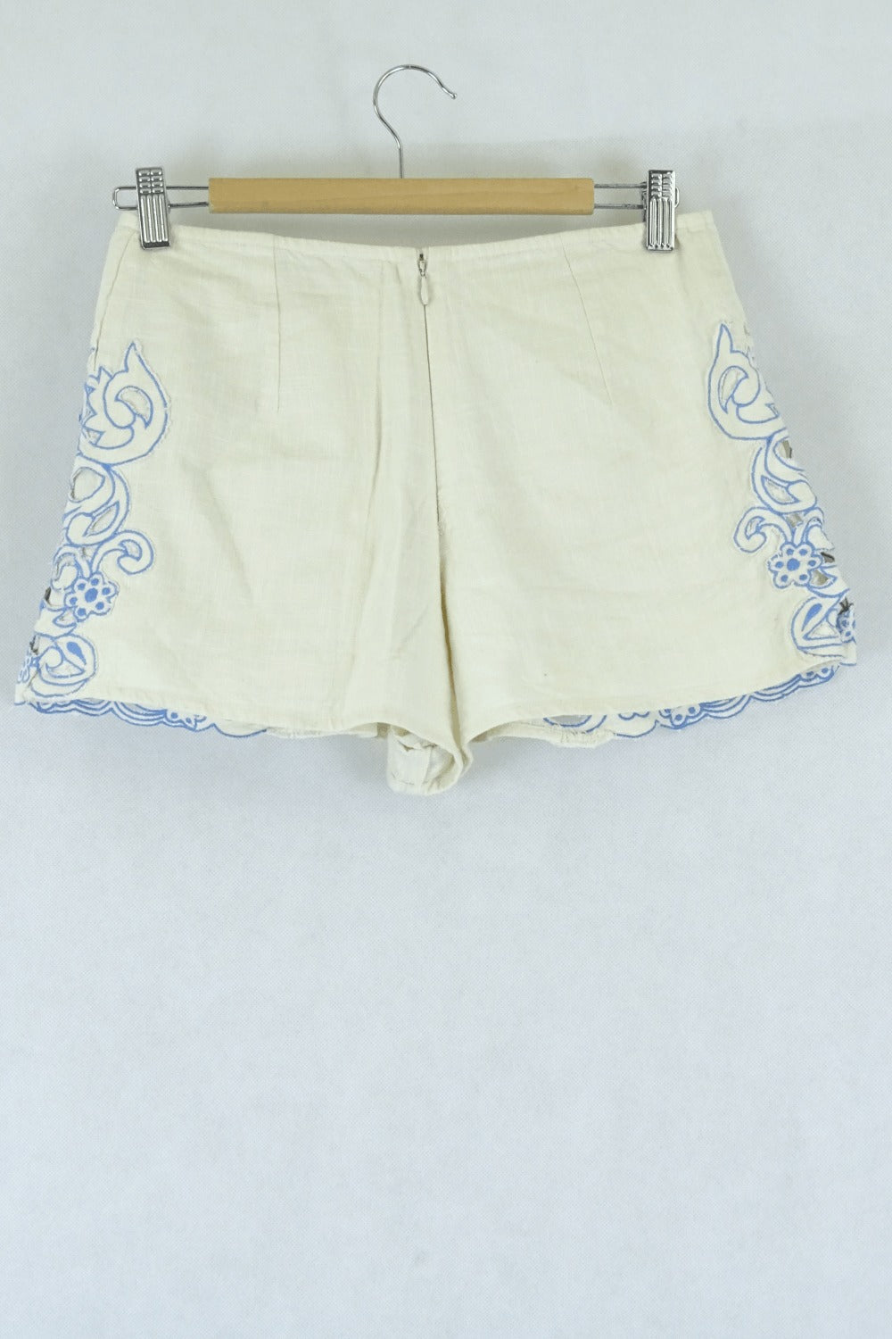 Urban Outfitters Cream And Blue Shorts 2 (Au 6)