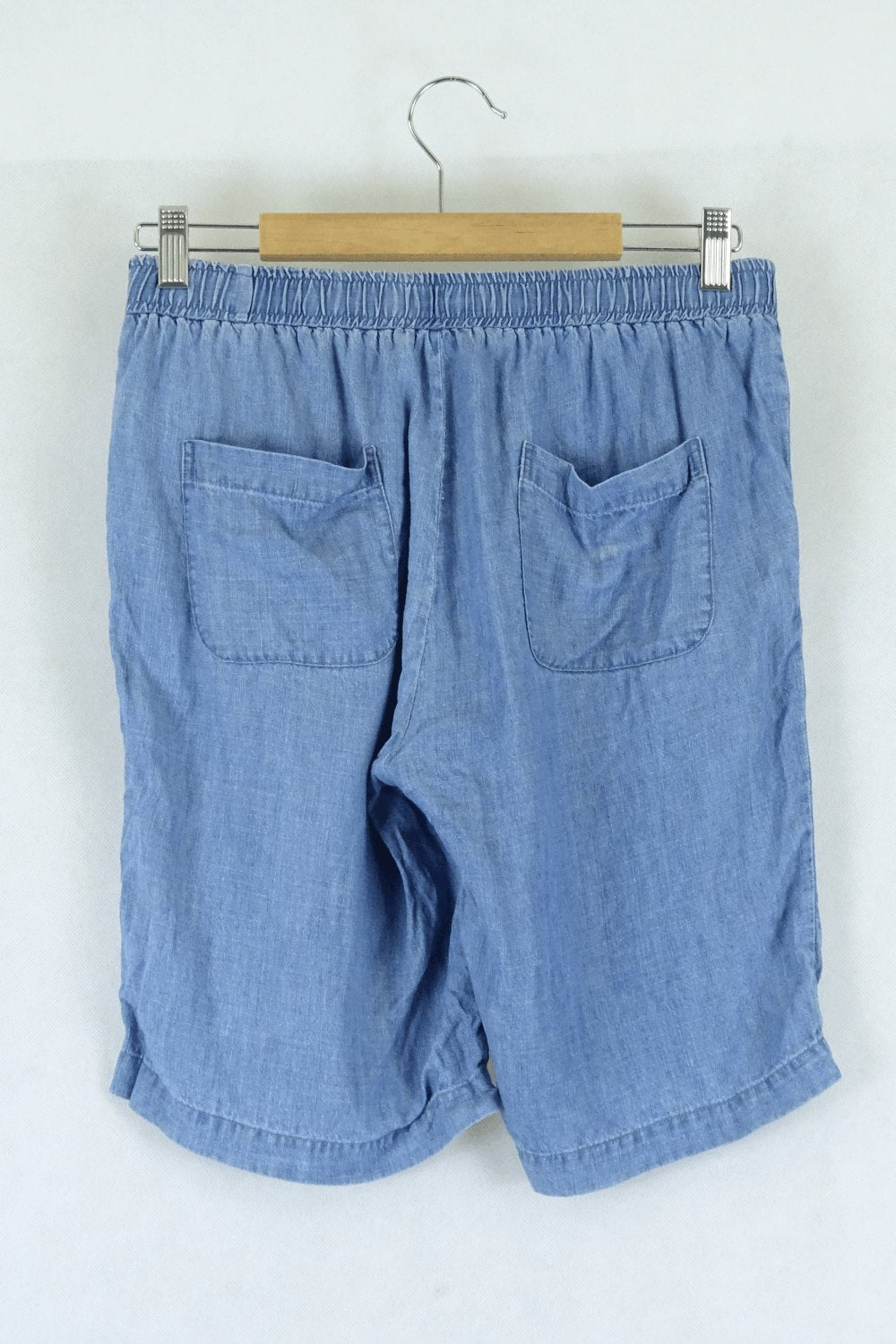 Blue Chambray Shorts S