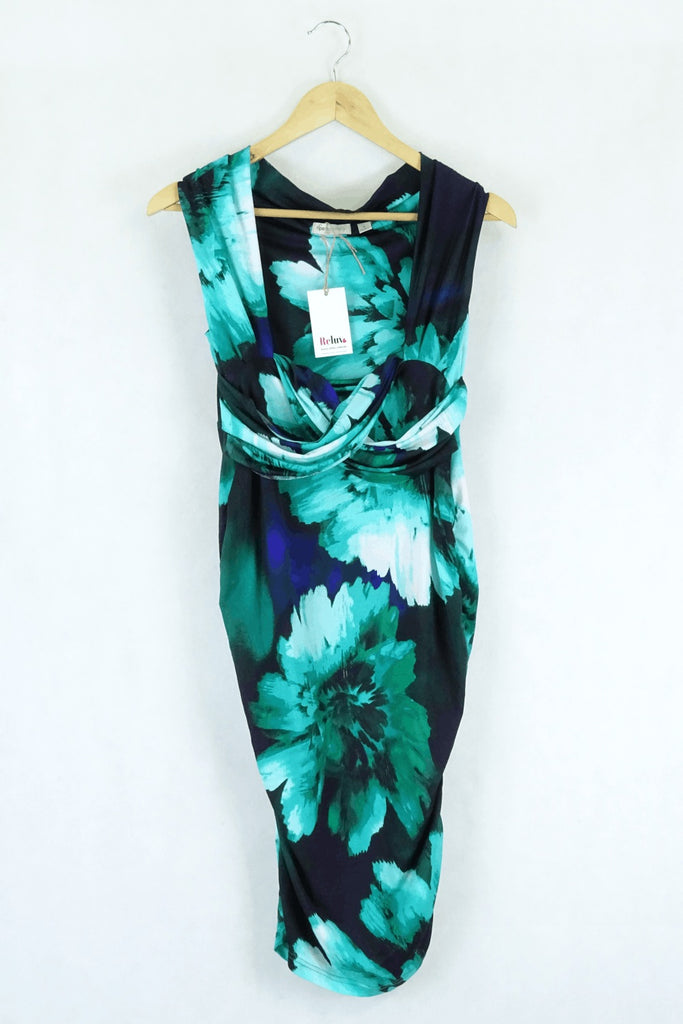 Ripe Maternity Australia Green Print Dress S - Reluv Clothing