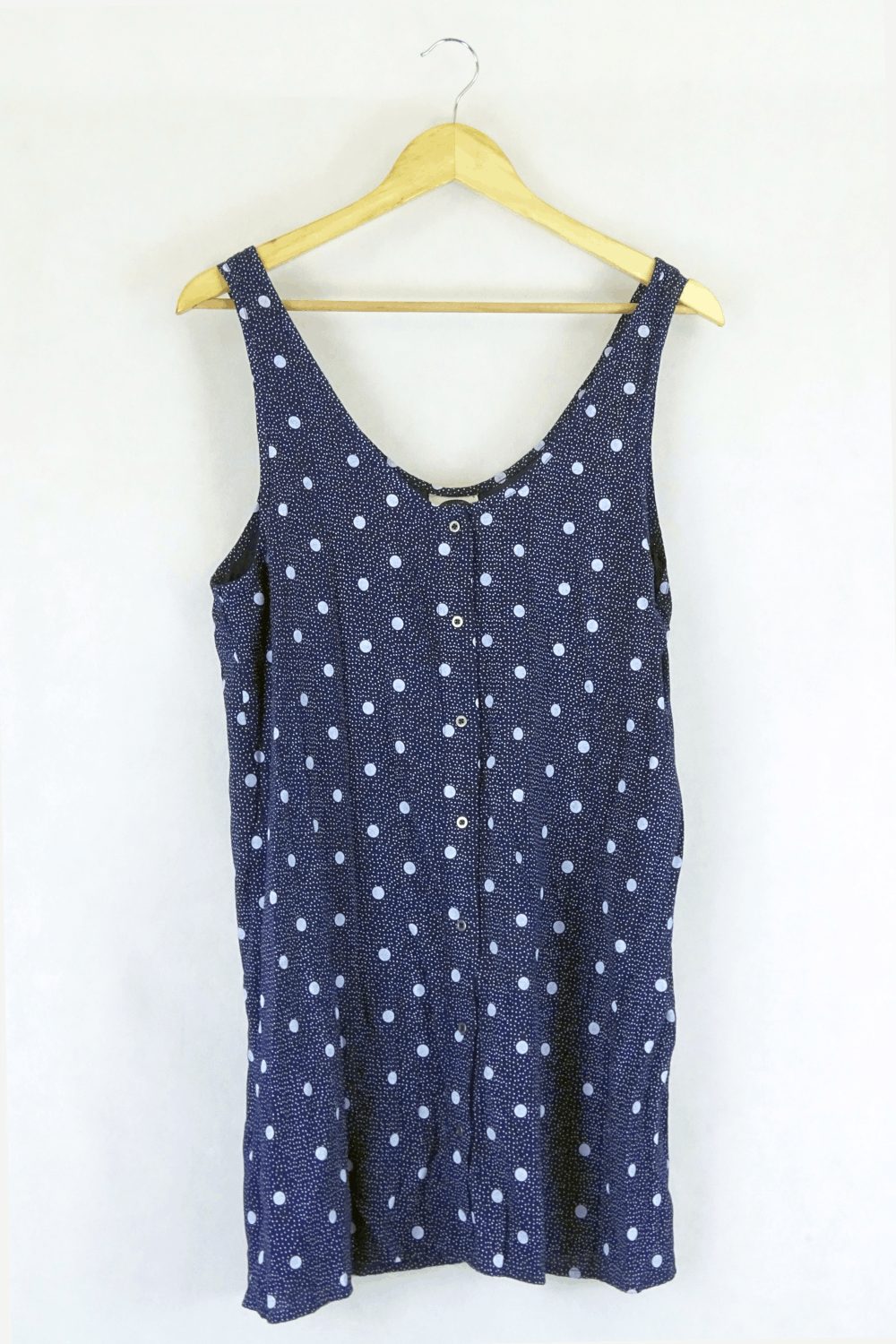 All About Eve Polka Dot White And Blue Top 10