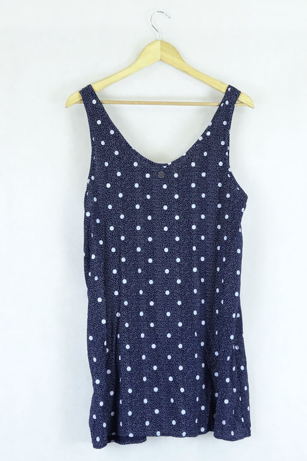 All About Eve Polka Dot White And Blue Top 10