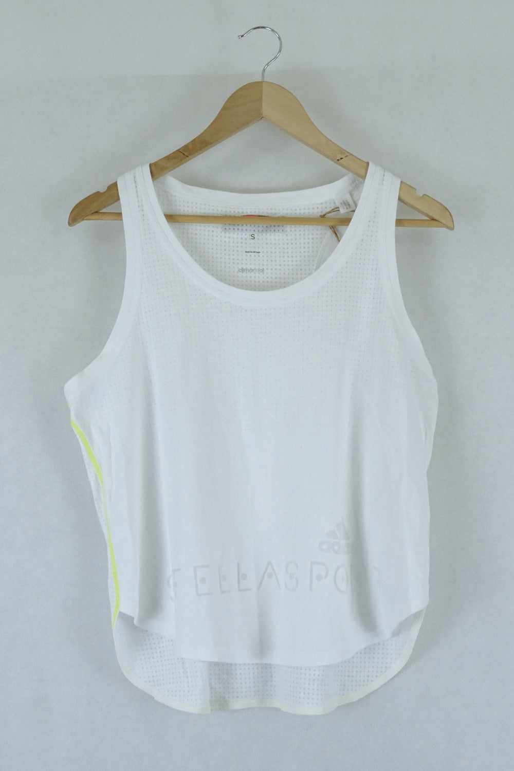 Adidas White Singlet Top S