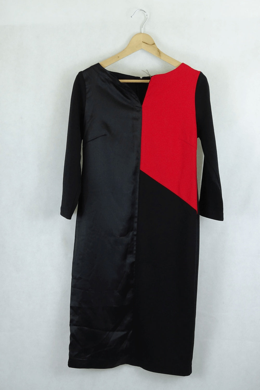 Costume National Red And Black Dress 42 (Au 10)