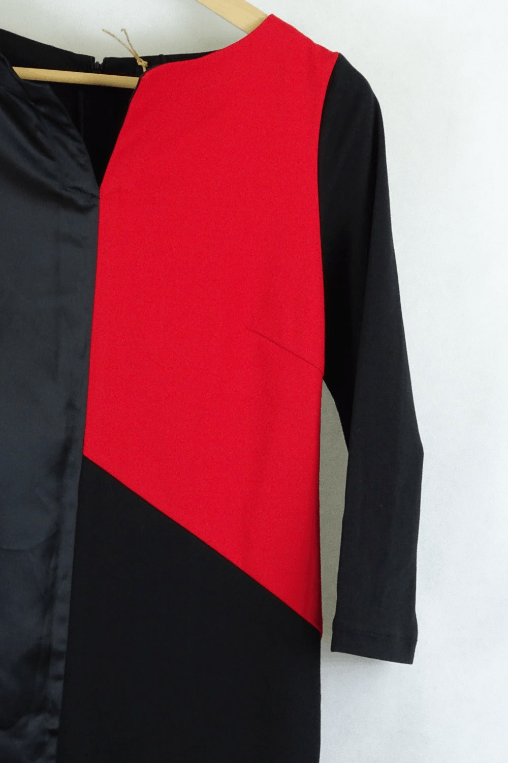 Costume National Red And Black Dress 42 (Au 10)