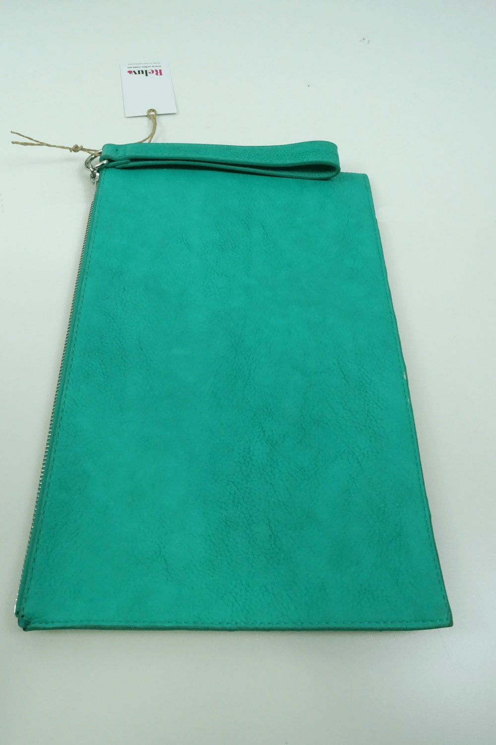 Carlos Green Studded Clutch