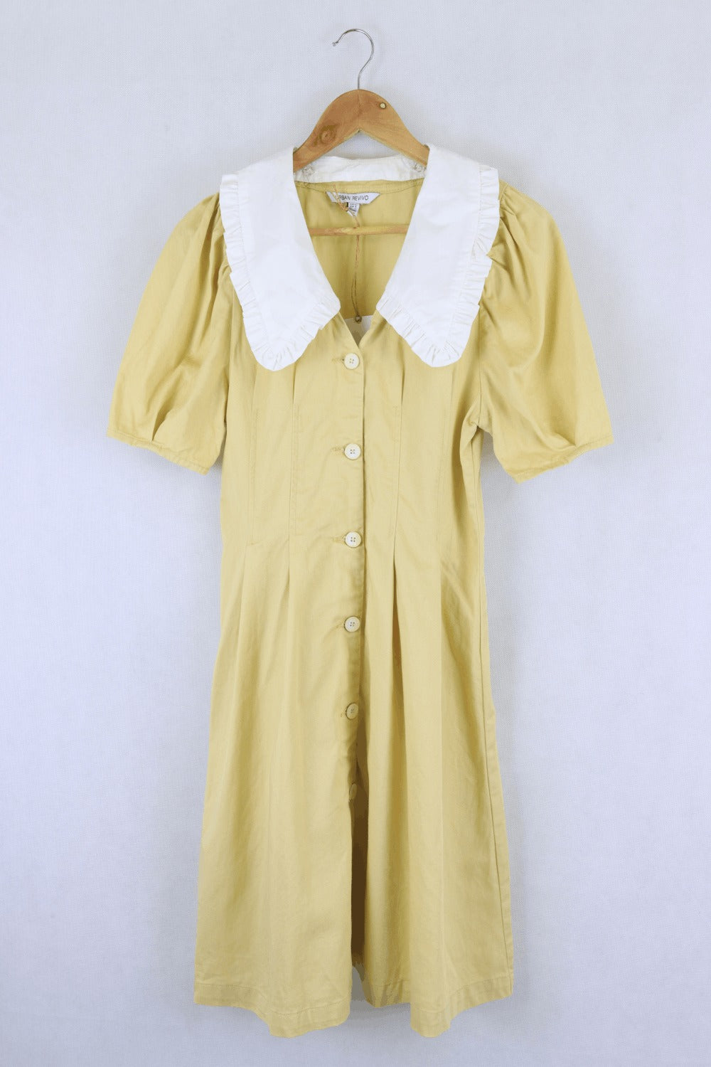 Urban Revivo Mustard Dress With Collar 12