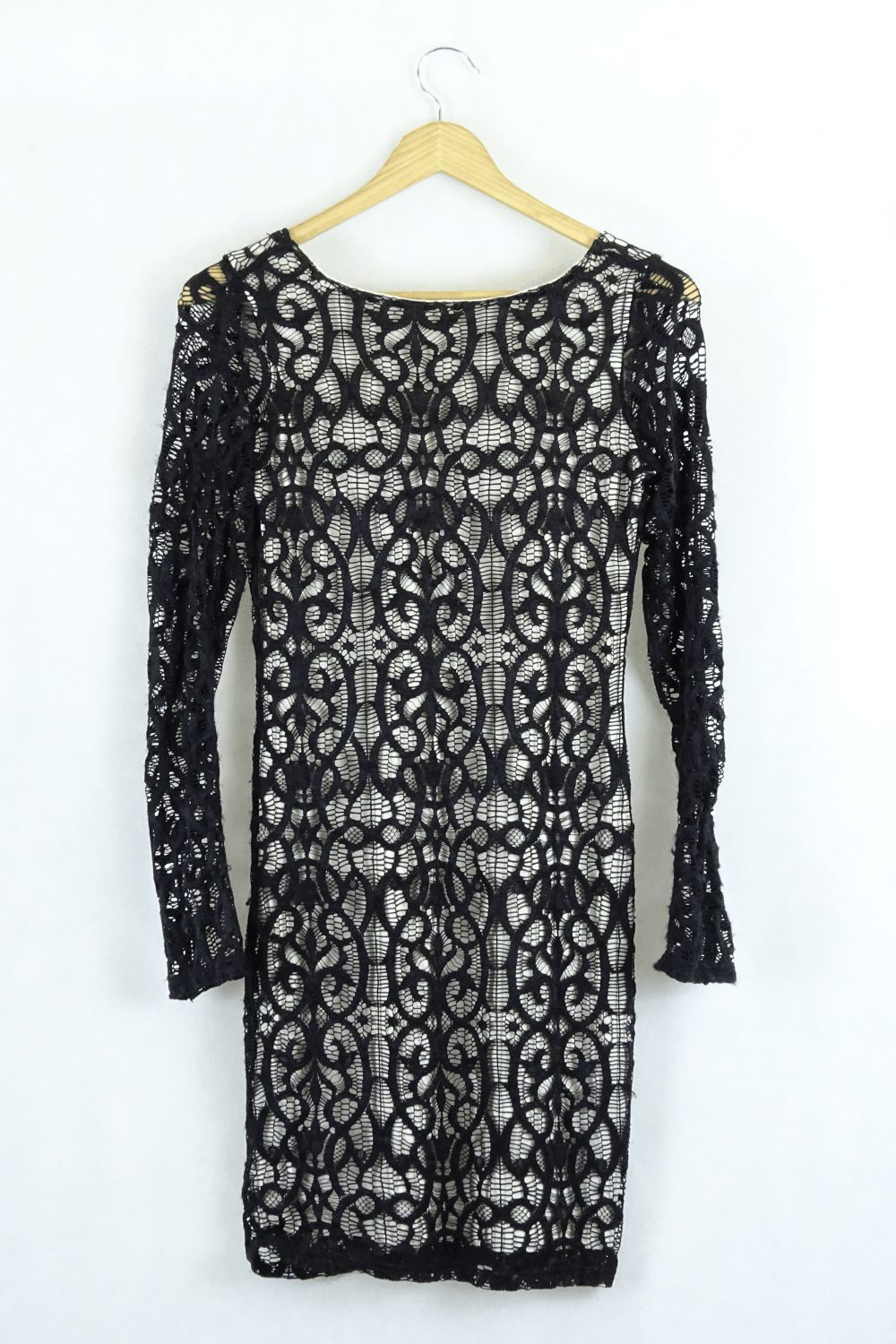 Asos Black And White Lace Dress 10