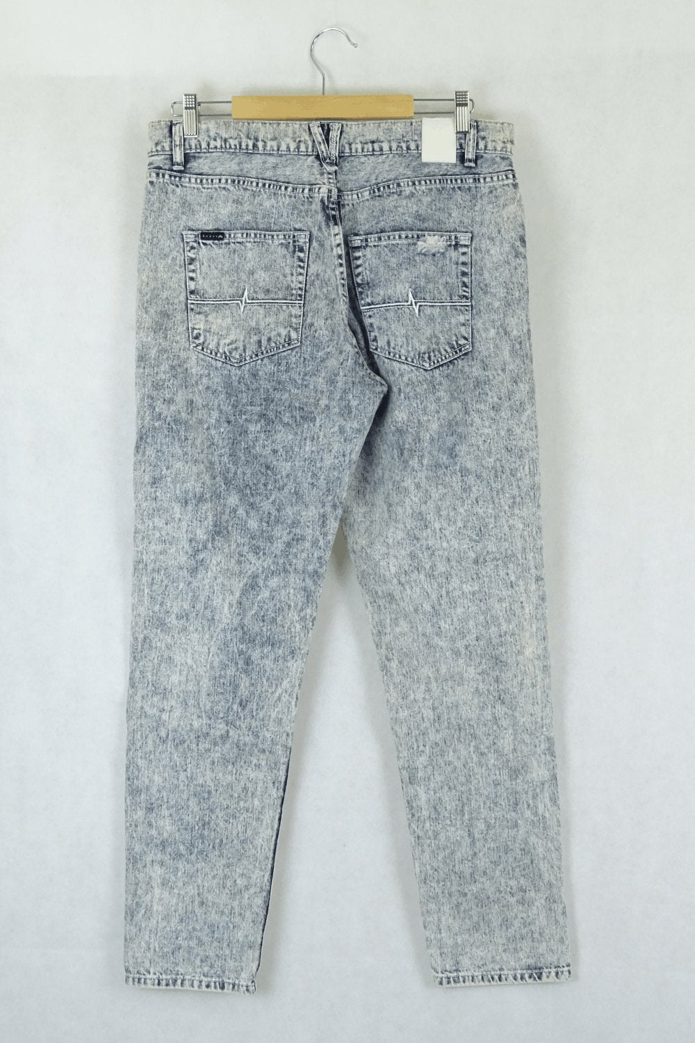 Rusty Distressed Blue Denim Boyfriend Jeans 10
